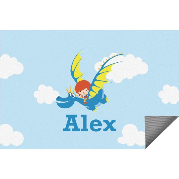 Custom Flying a Dragon Indoor / Outdoor Rug - 3'x5' (Personalized)