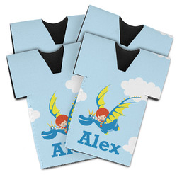 Flying a Dragon Jersey Bottle Cooler - Set of 4 (Personalized)