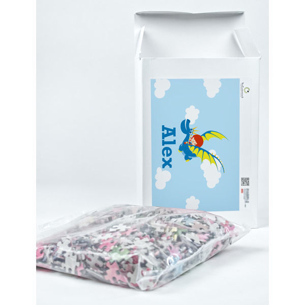 Flying a Dragon Jigsaw Puzzle 1014 Piece - Box