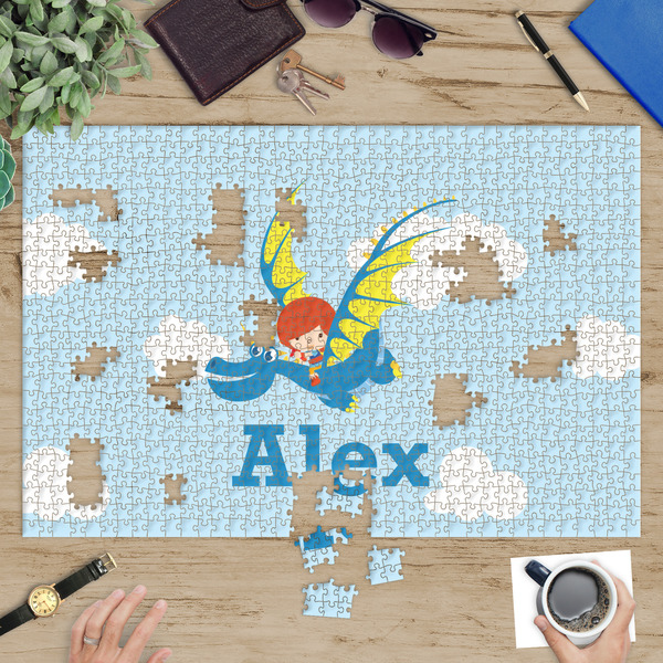 Flying a Dragon Jigsaw Puzzle 1014 Piece - In Context