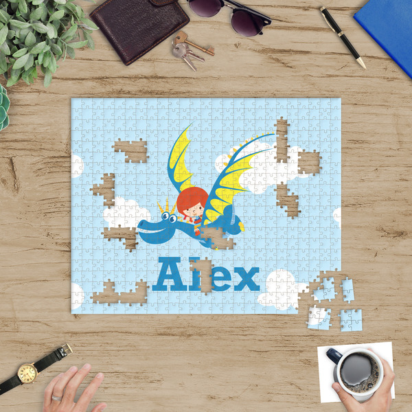 Flying a Dragon Jigsaw Puzzle 500 Piece - In Context