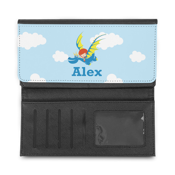 Flying a Dragon Ladies Wallet - Half Way Open