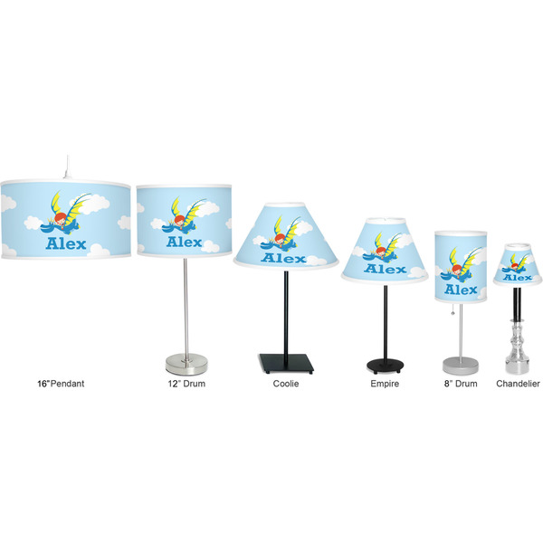 Flying a Dragon Lamp Full View Size Comparison