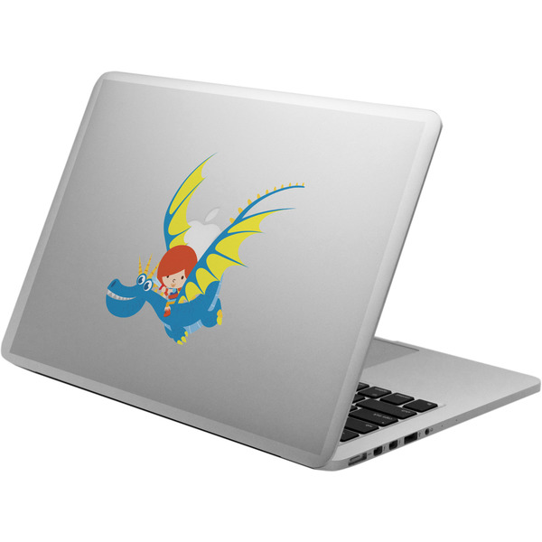 Custom Flying a Dragon Laptop Decal