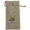 Flying a Dragon Large Burlap Gift Bag - Front (Personalized)