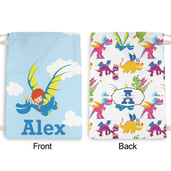 Flying a Dragon Large Laundry Bag - Front & Back View