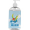 Flying a Dragon Plastic Soap / Lotion Dispenser (16 oz - Large - White) (Personalized)