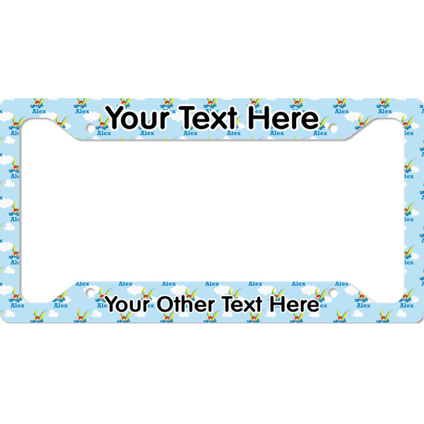 Custom Flying a Dragon License Plate Frame - Style A (Personalized)