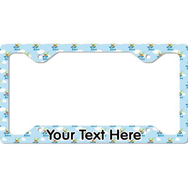 Custom Flying a Dragon License Plate Frame - Style C (Personalized)