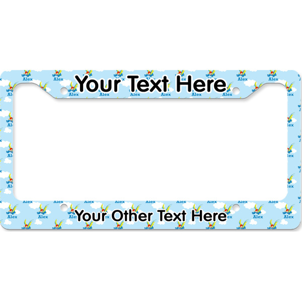 Custom Flying a Dragon License Plate Frame - Style B (Personalized)