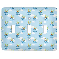 Flying a Dragon Light Switch Cover (3 Toggle Plate) (Personalized)