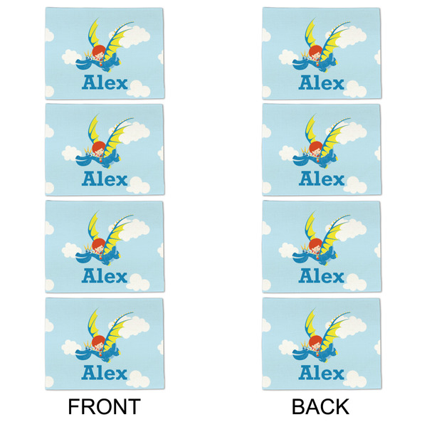 Flying a Dragon Linen Placemat - APPROVAL Set of 4 (double sided)