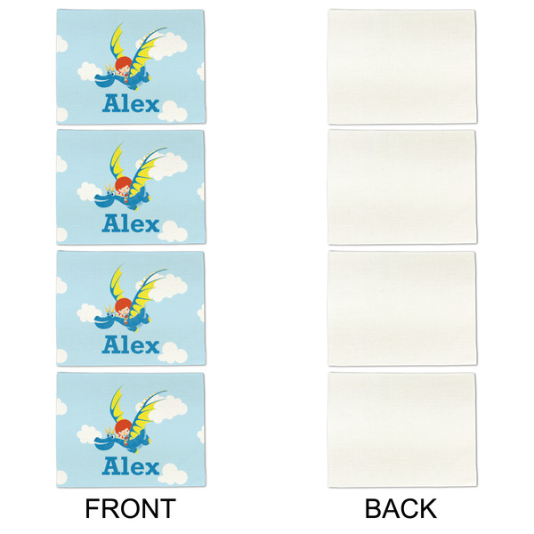 Flying a Dragon Linen Placemat - APPROVAL Set of 4 (single sided)