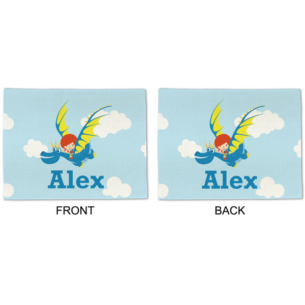 Flying a Dragon Linen Placemat - APPROVAL (double sided)