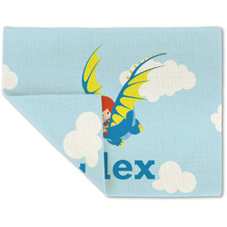 Flying a Dragon Double-Sided Linen Placemat - Single w/ Name or Text