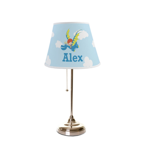 Flying a Dragon Poly Film Empire Lampshade - On Stand