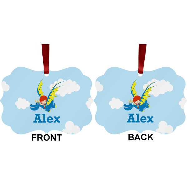 Flying a Dragon Metal Benilux Ornament - Front and Back (APPROVAL)