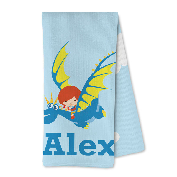 Custom Flying a Dragon Kitchen Towel - Microfiber (Personalized)