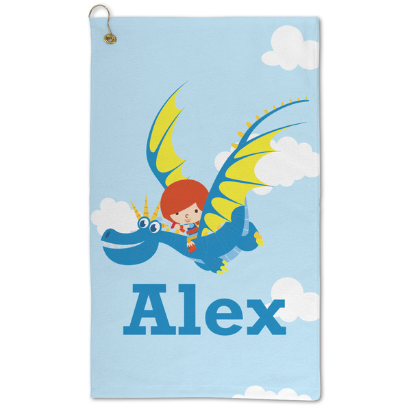 Custom Flying a Dragon Microfiber Golf Towel - Large (Personalized)