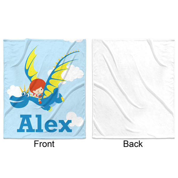 Flying a Dragon Minky Blanket - 50"x60" - Single Sided - Front & Back