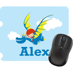 Flying a Dragon Rectangular Mouse Pad (Personalized)