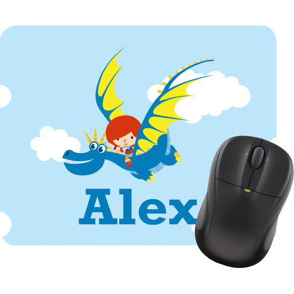 Custom Flying a Dragon Rectangular Mouse Pad (Personalized)