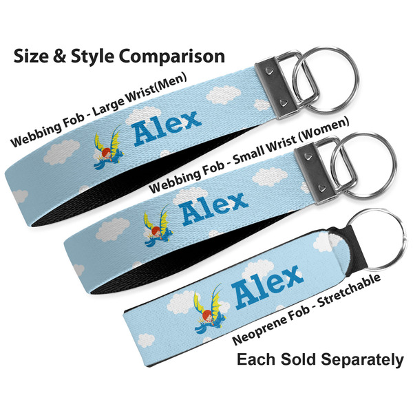 Flying a Dragon Multiple Key Ring comparison sizes