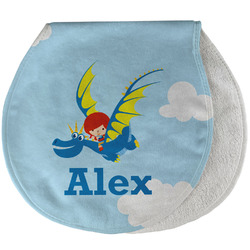 Flying a Dragon Burp Pad - Velour w/ Name or Text