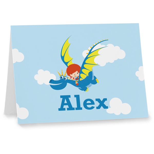 Custom Flying a Dragon Note cards (Personalized)
