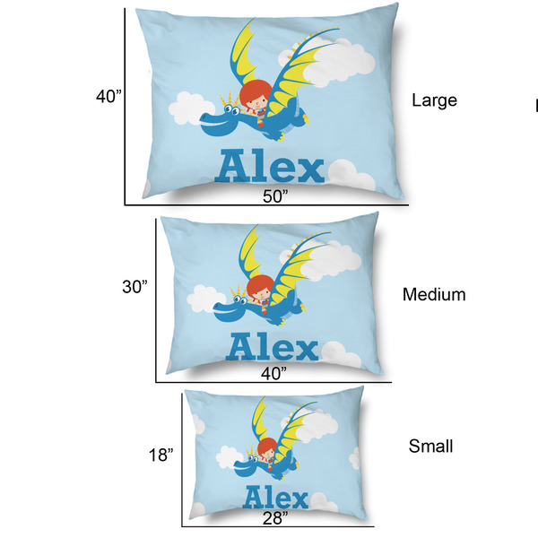 Flying a Dragon Outdoor Dog Beds - SIZE CHART