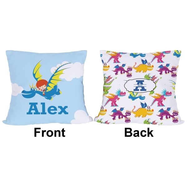 Flying a Dragon Outdoor Pillow - 18x18