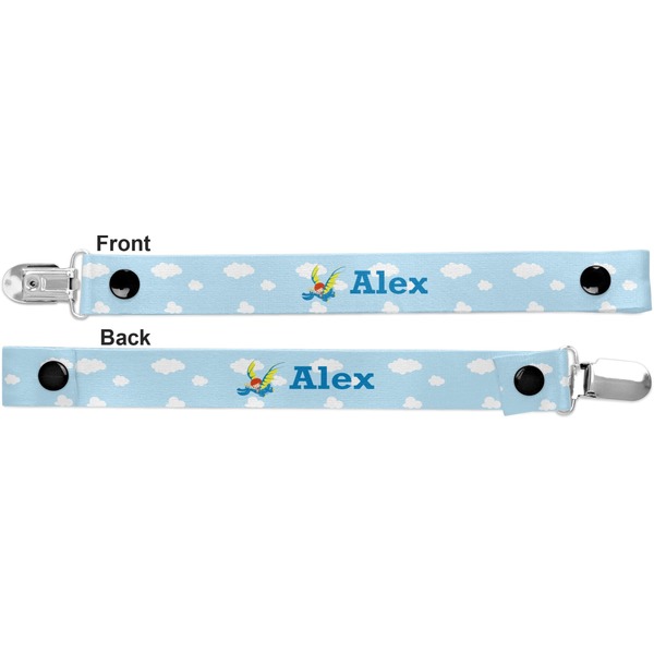 Flying a Dragon Pacifier Clip - Front and Back