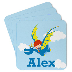 Flying a Dragon Paper Coasters w/ Name or Text