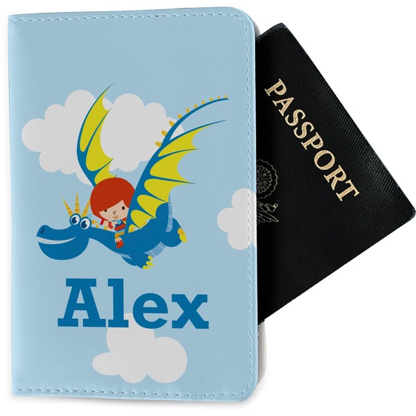 Custom Flying a Dragon Passport Holder - Fabric (Personalized)