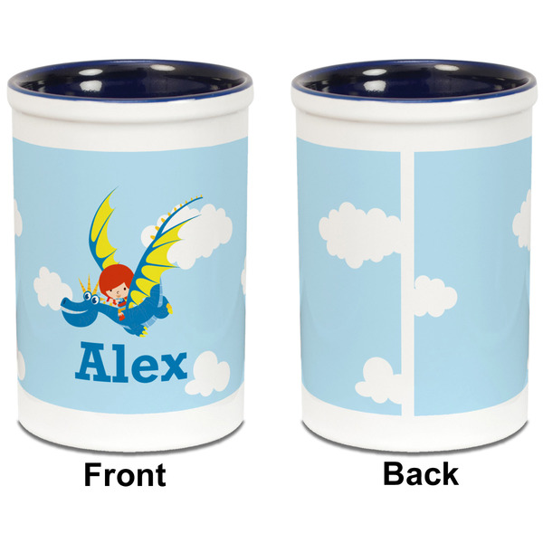 Flying a Dragon Pencil Holder - Blue - approval