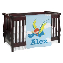 Flying a Dragon Baby Blanket (Personalized)