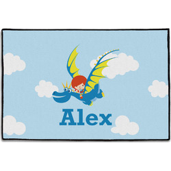 Flying a Dragon Door Mat - 36"x24" (Personalized)