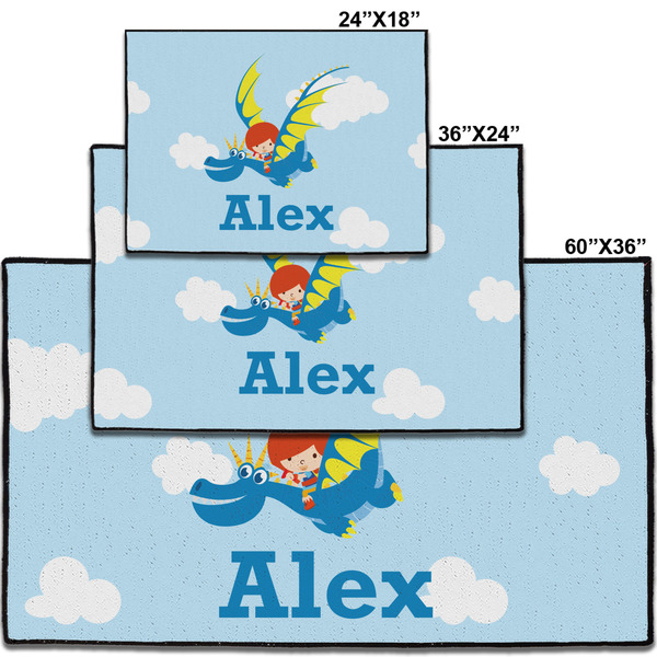Flying a Dragon Personalized Door Mat - Group Parent IMF