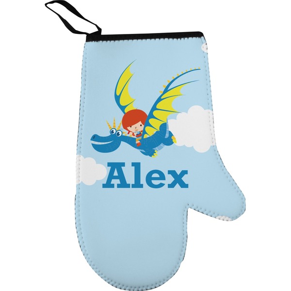 Flying a Dragon Personalized Oven Mitt