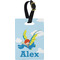 Flying a Dragon Plastic Luggage Tag - Rectangular w/ Name or Text