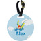 Flying a Dragon Personalized Round Luggage Tag