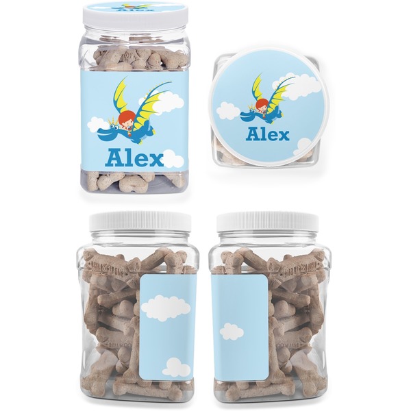 Flying a Dragon Pet Treat Jar - Multiple Angles
