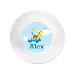 Flying a Dragon Plastic Party Appetizer & Dessert Plates - 6" (Personalized)