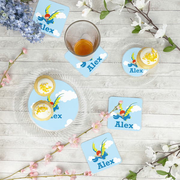 Flying a Dragon Plastic Party Appetizer & Dessert Plates - In Context