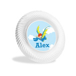 Flying a Dragon Plastic Party Appetizer & Dessert Plates - 6" (Personalized)