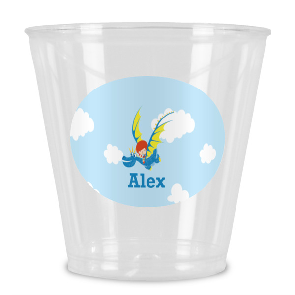 Custom Flying a Dragon Plastic Shot Glass (Personalized)
