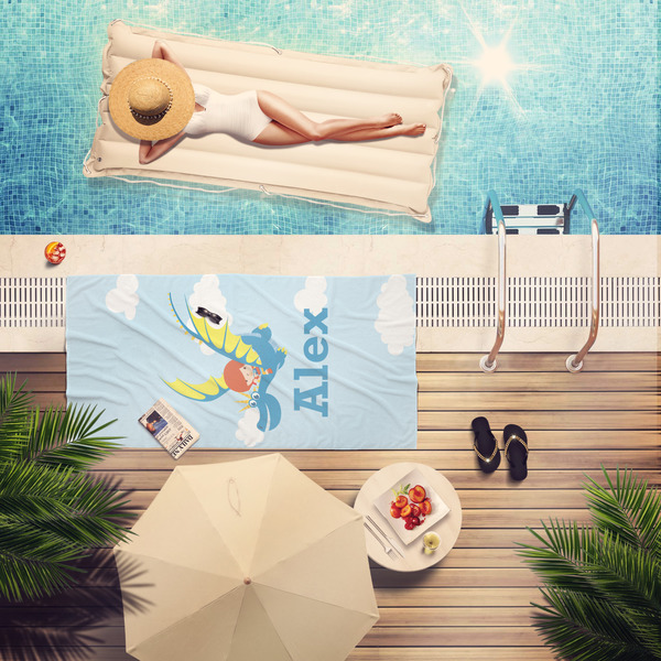 Flying a Dragon Pool Towel Lifestyle