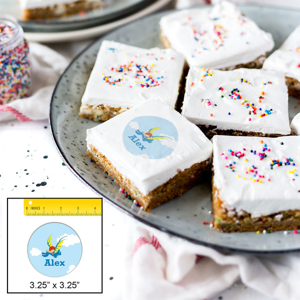 Flying a Dragon Printed Icing Circle - Large - In Context