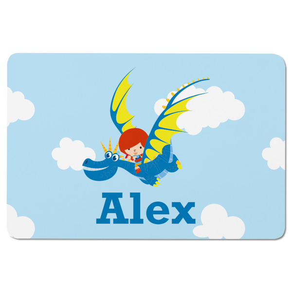 Flying a Dragon Rectangular Fridge Magnet - FRONT