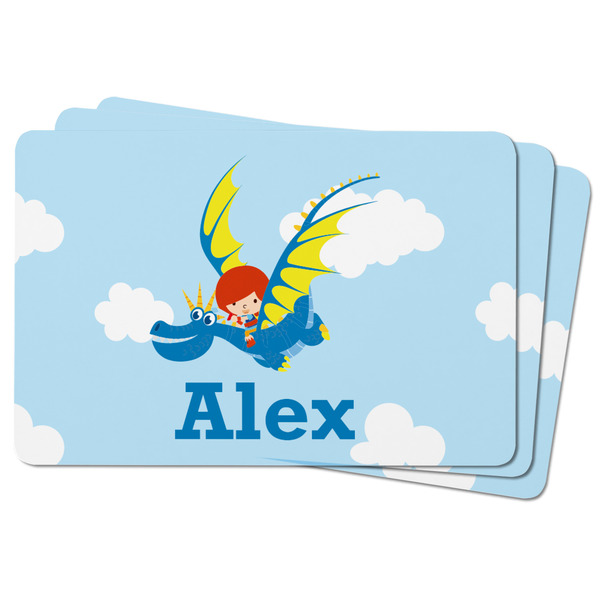 Flying a Dragon Rectangular Fridge Magnet - THREE